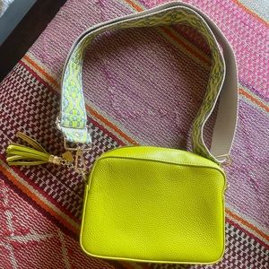 Pom Pom London Lime City Bag with 3 Straps